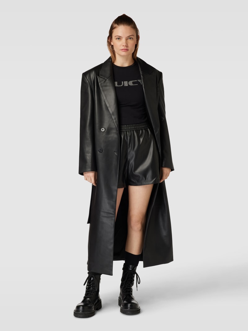 Shorts in Leder-Optik Modell 'ANDY' in black