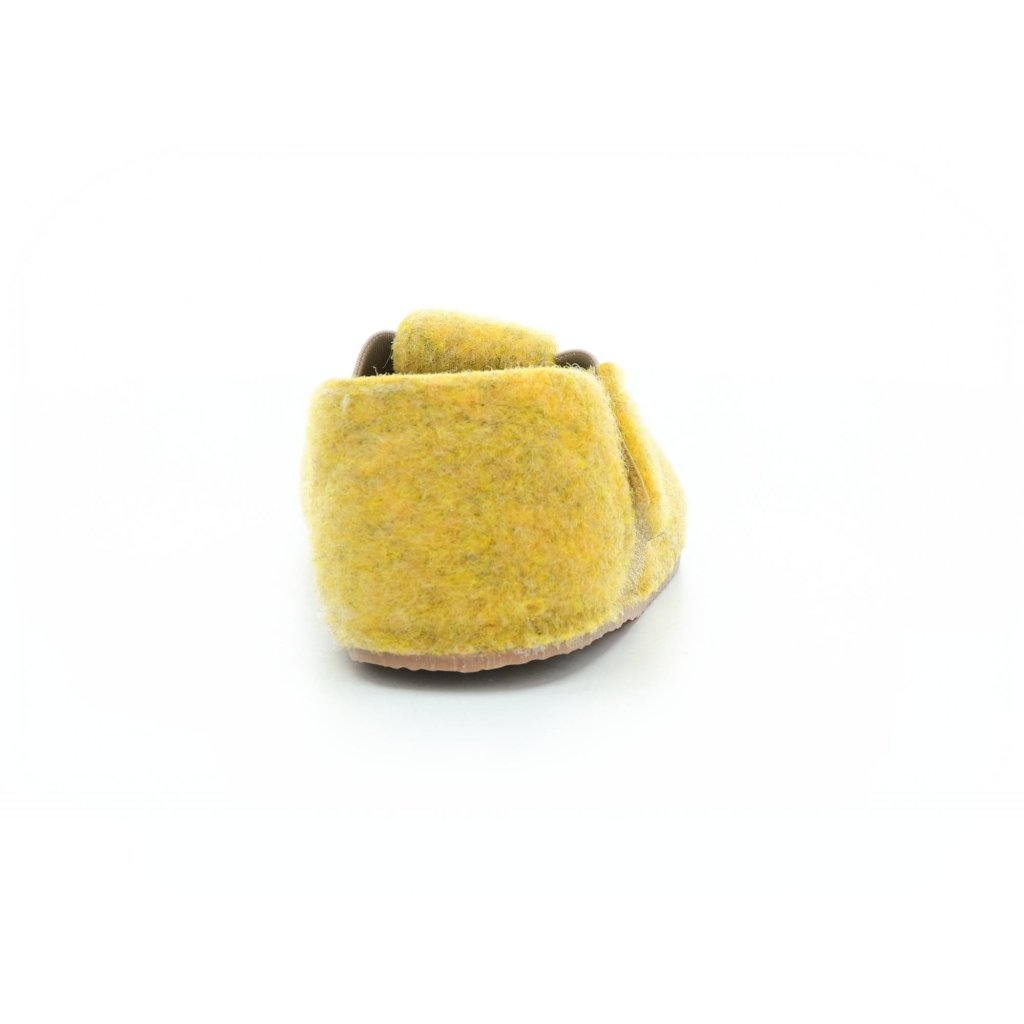 Pegres BF04 Gelb Barfußhauschuhe aus Filz