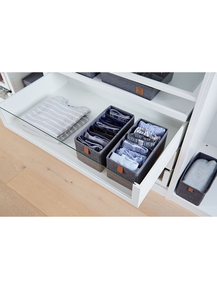 STORE IT 2er-Set: Organizer in Grau - (B)30 x (H)15 x (T)15 cm günstig kaufen onesize
