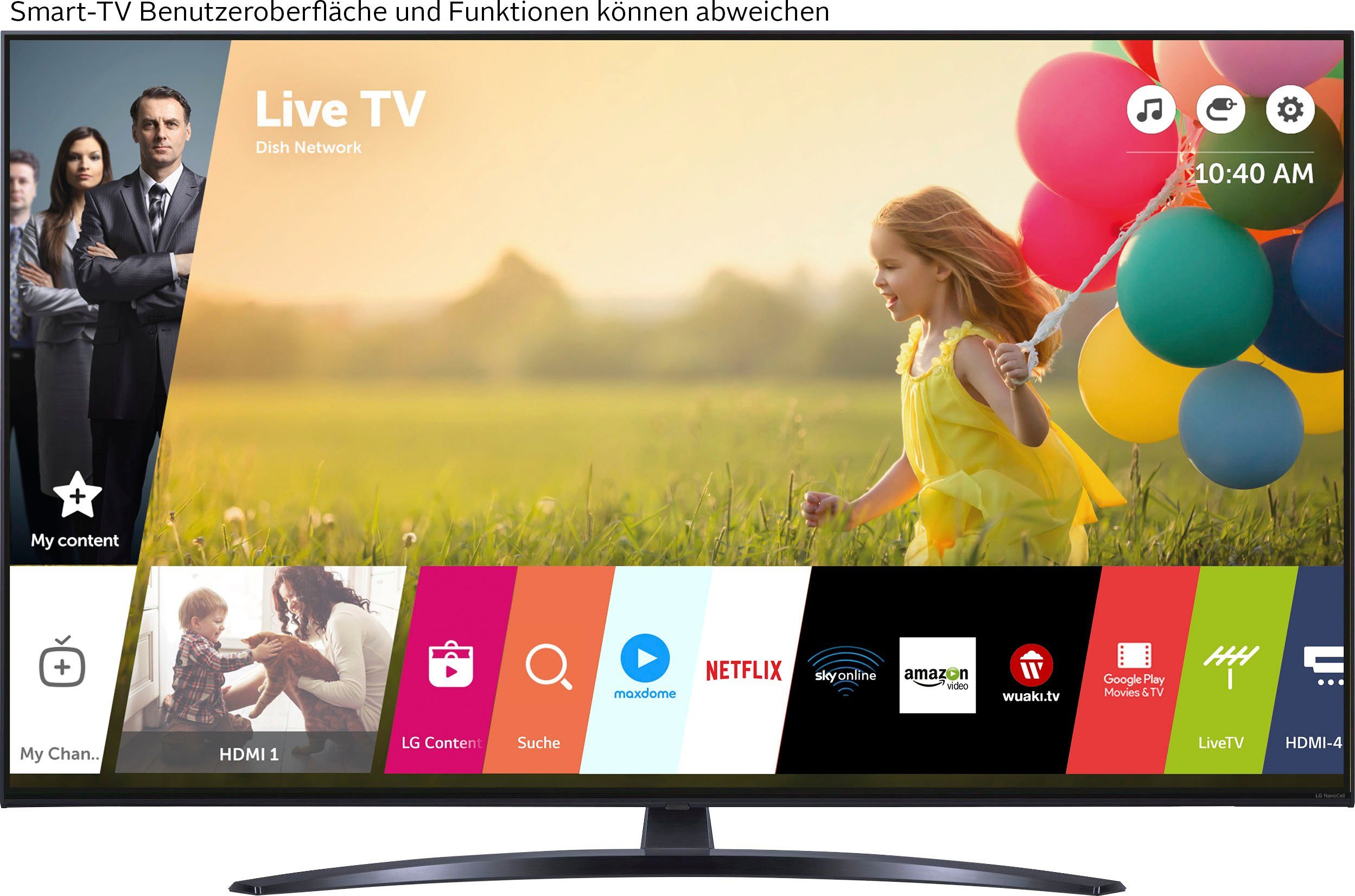 LG 55NANO769QA LED-Fernseher (139 cm/55 Zoll, 4K Ultra HD, Smart-TV, α5 Gen5 4K AI-Prozessor, Direct LED, HDMI 2.0, Sprachassistenten)