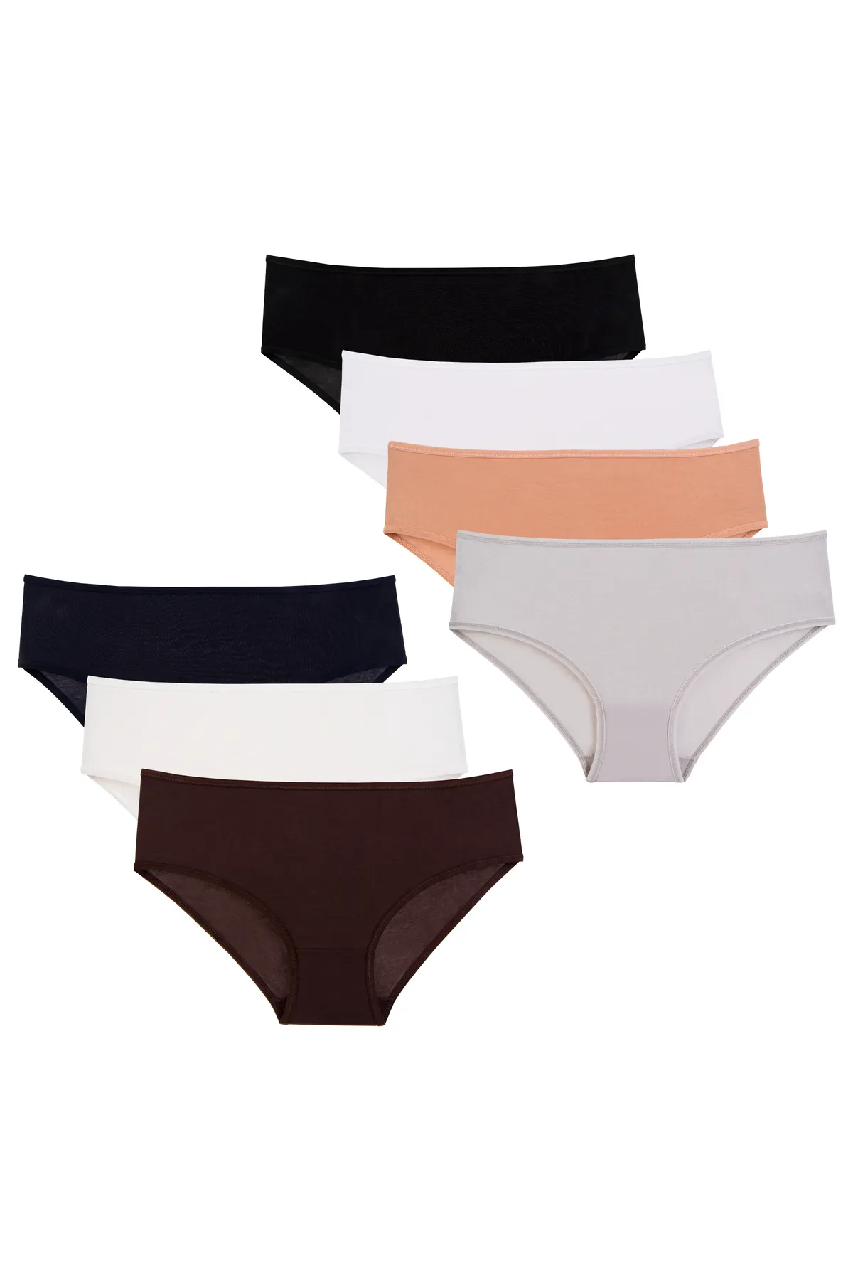 Nicoletta  Damenhöschen, 7er-Pack, Bambus-Lycra, antibakteriell, MIXCOLOR