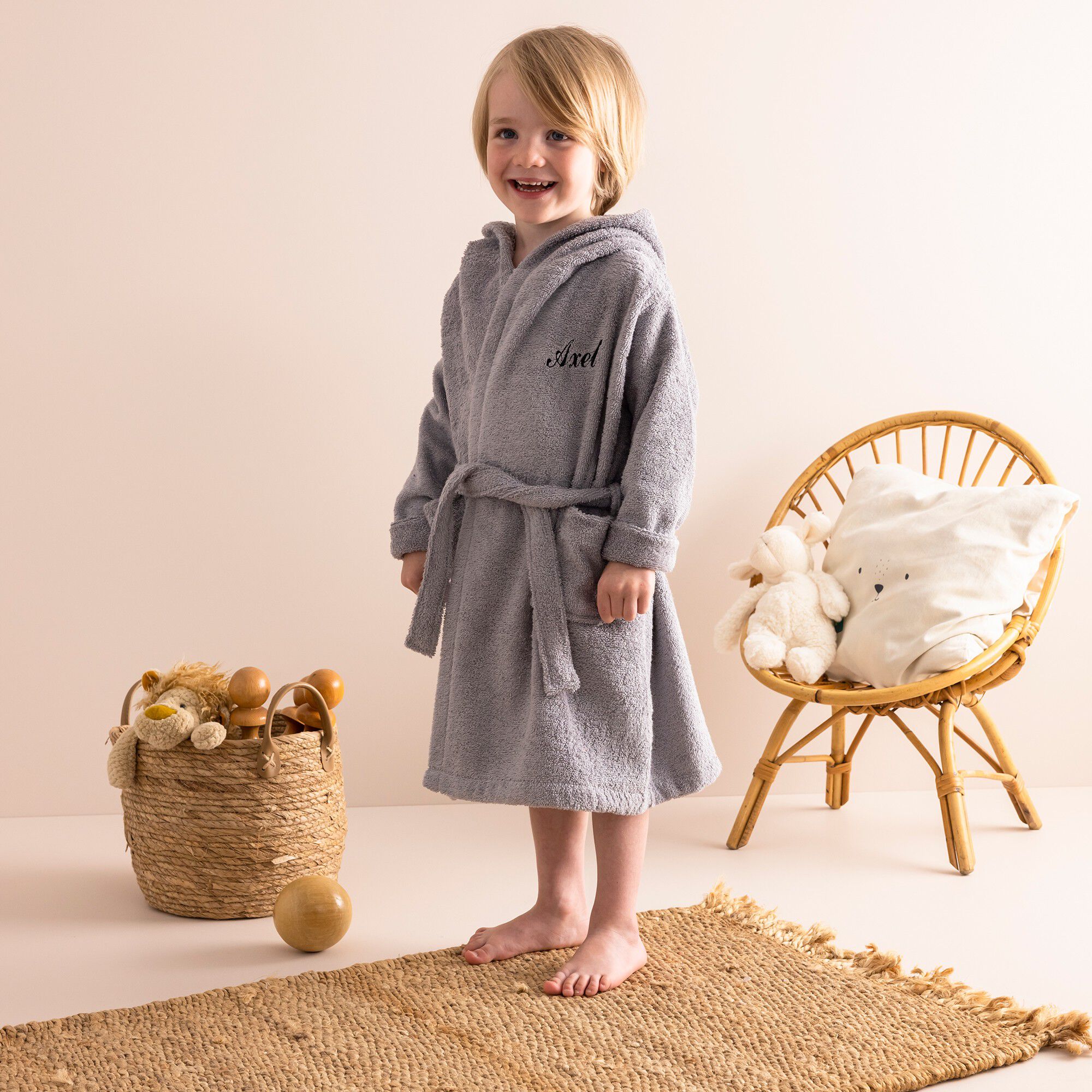 Peignoir de bain enfant personnalisable koala à capuche