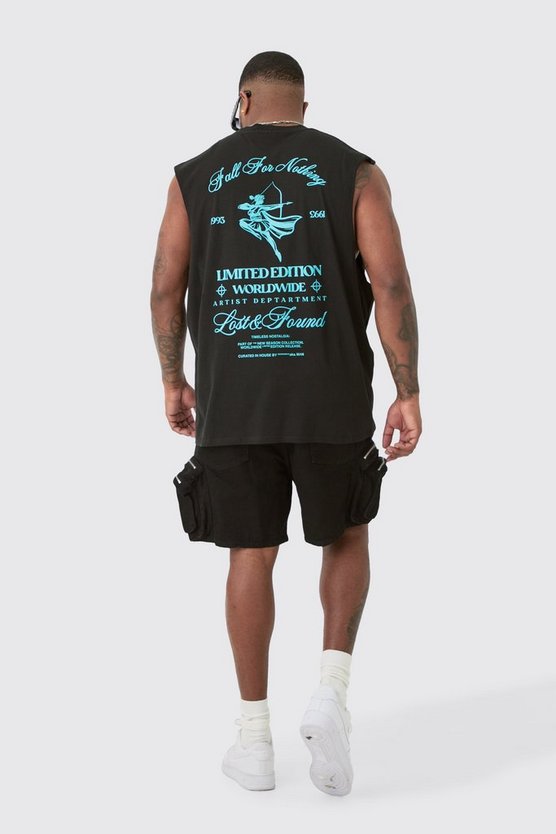 Plus schwarzes Limited Edition Worldwide Tanktop