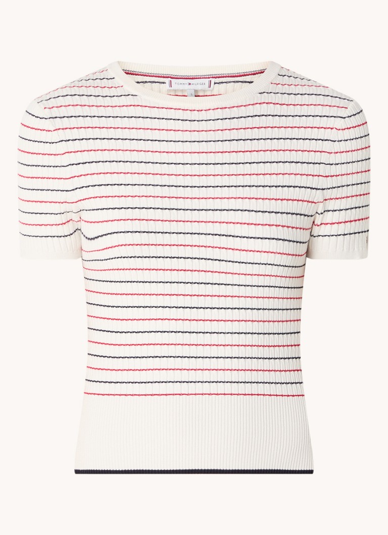 Tommy Hilfiger Fine-knit top with stripe print