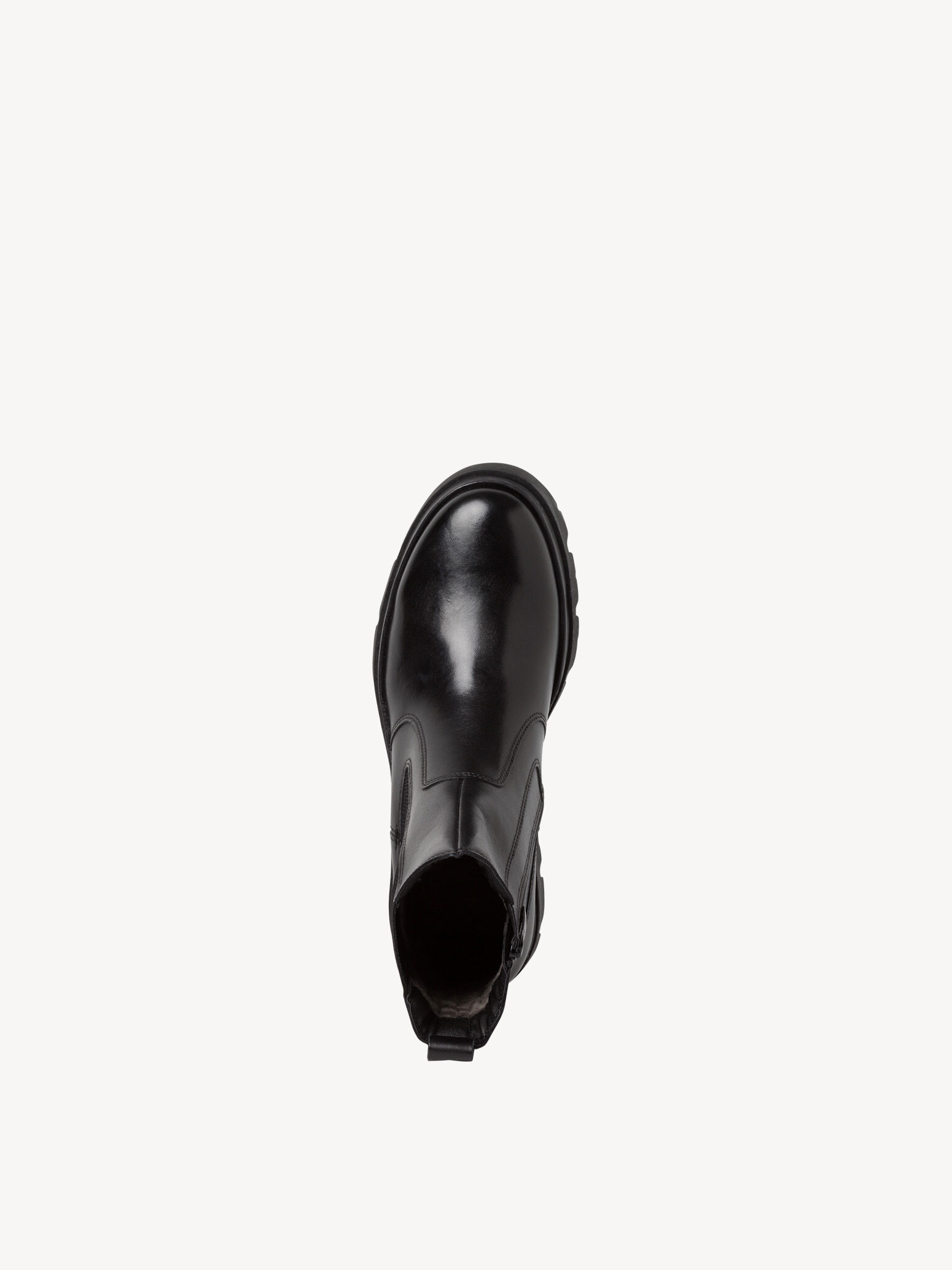 Bottine Chelsea en cuir - noir