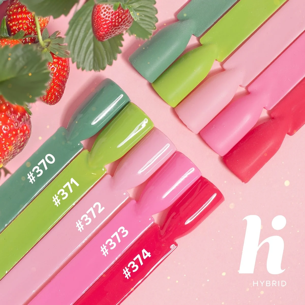 „Strawberrymania“ UV gelio efekto pusiau permanentinis nagų lakas – gelio efekto nagų lakas