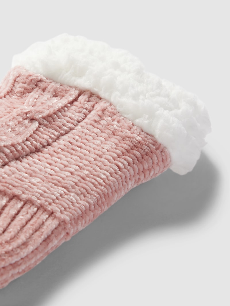 Socken mit rutschfesten Noppen in altrosa