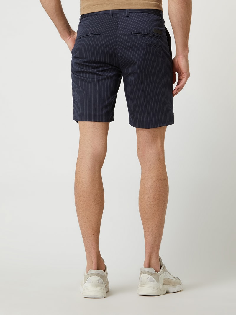 Bermudas mit Viskose-Anteil Modell 'Russel' in marineblau