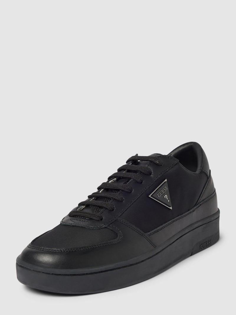 Sneaker mit Label-Detail Modell 'SILEA' in schwarz