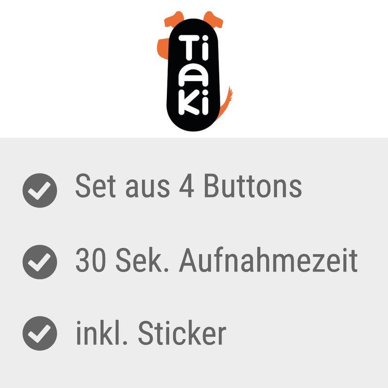 TIAKI Pet Talking Buttons Let's Talk! zu TOP-Preisen | bitiba %