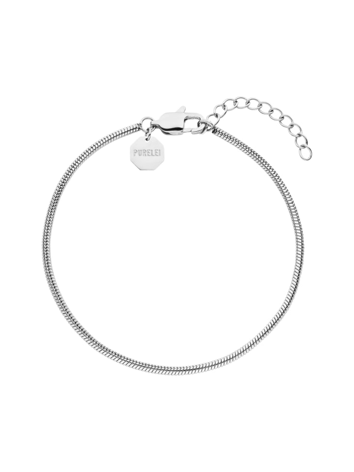 PURELEI Schlangenkettenarmband Sleekness in Silber günstig kaufen 22 cm