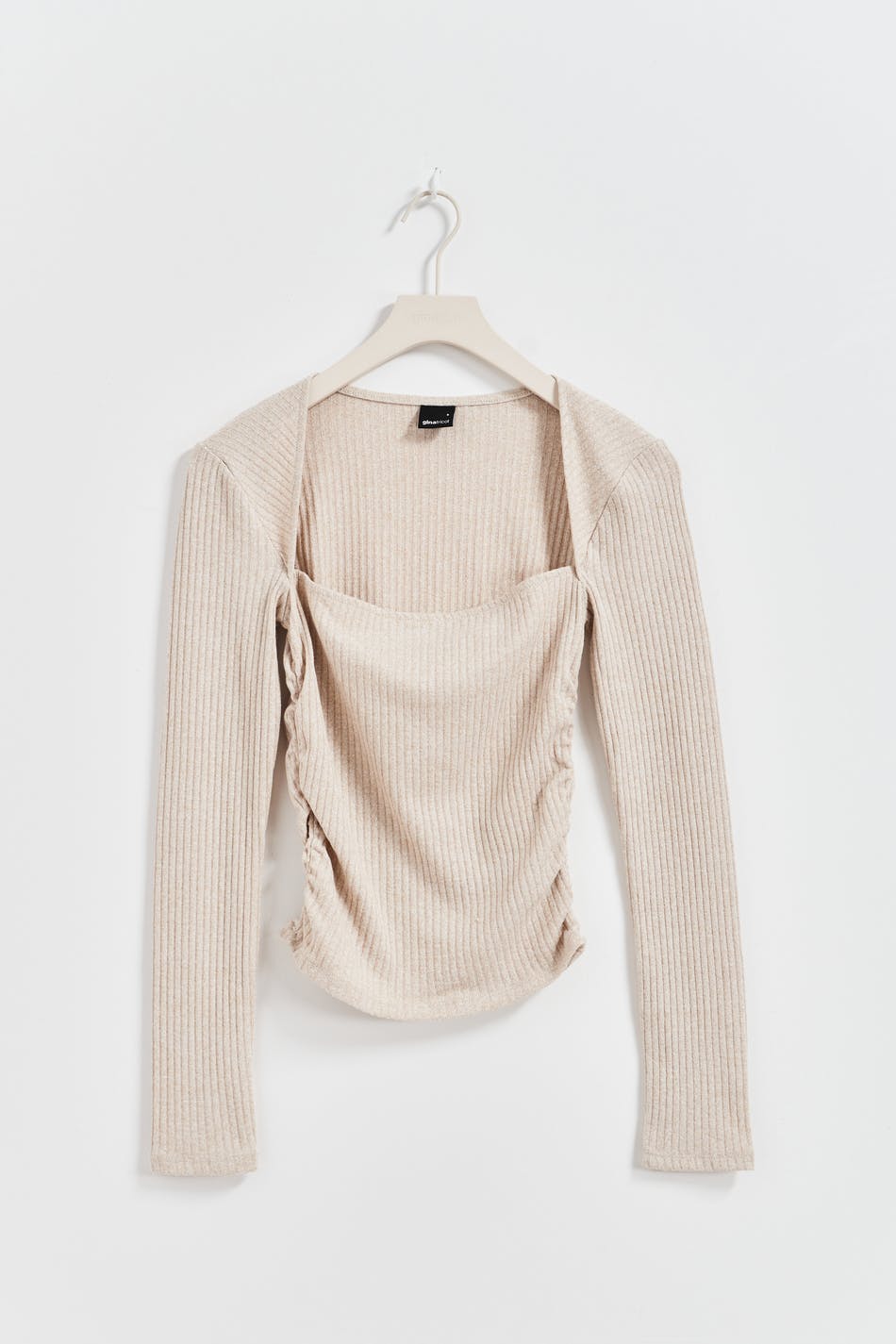 Soft square rib top