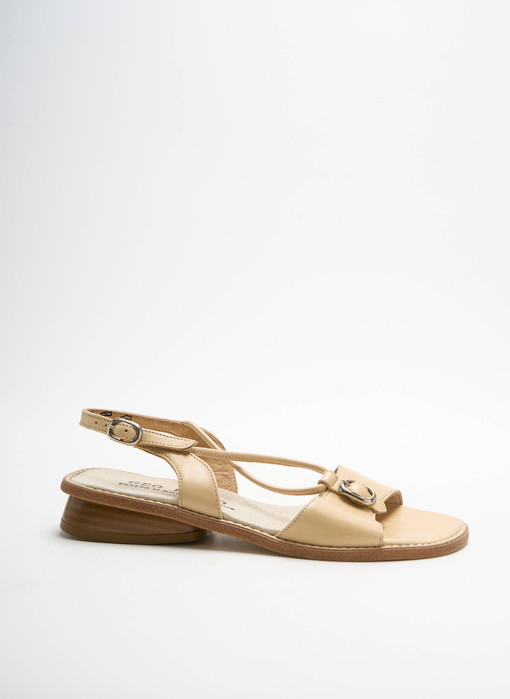 Geo Reino Sandales Nu Pieds Femme couleur beige