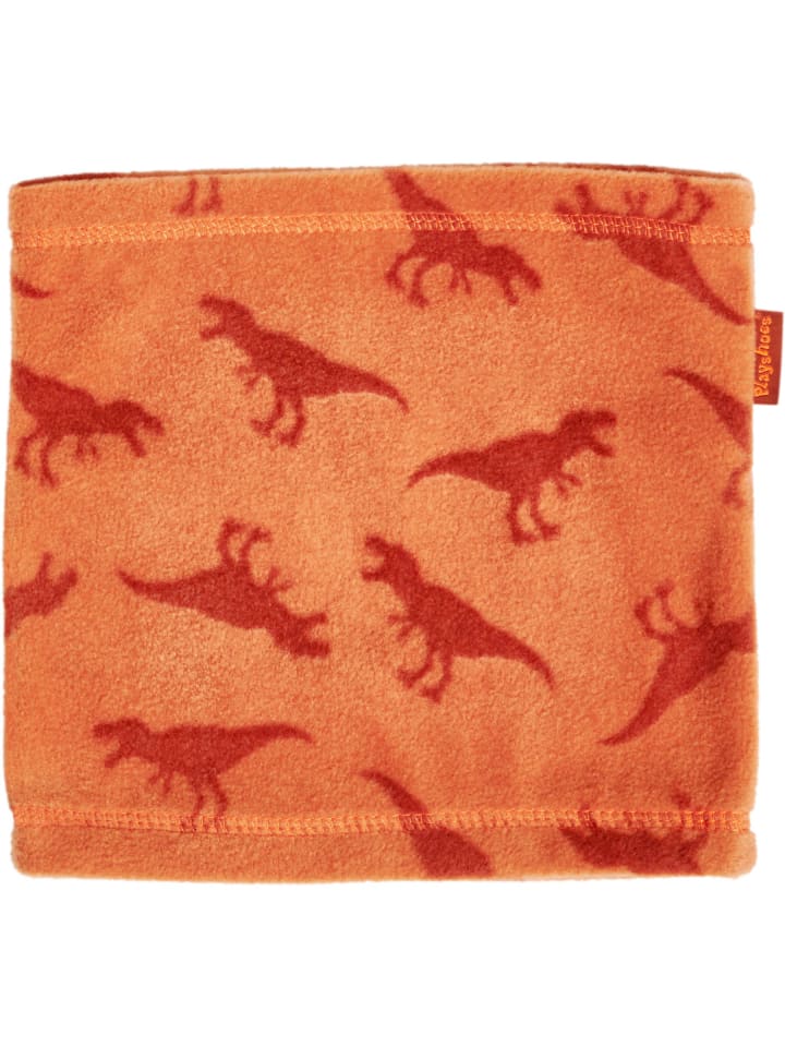 Playshoes Fleece-Schlauchschal Dinos in Ocker günstig kaufen onesize