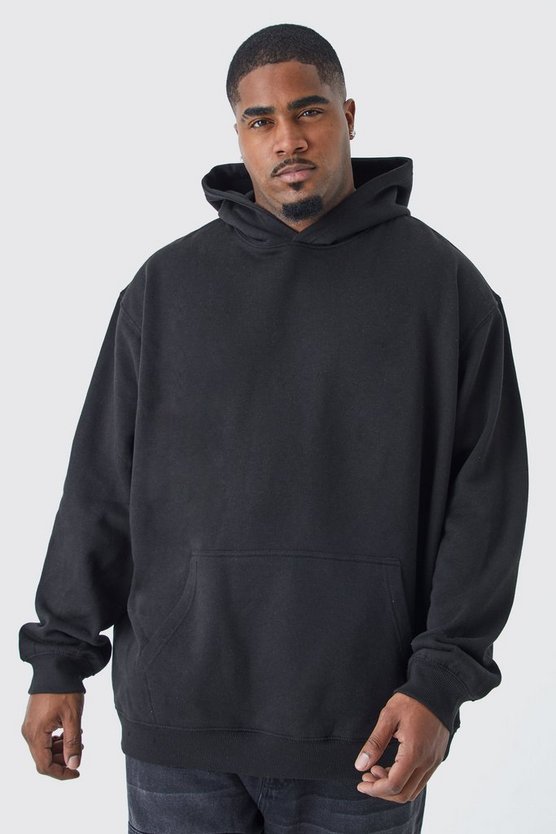 Plus Hoodie mit Worldwide Teddy Print