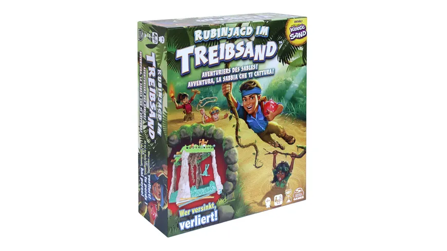 Spin Master Games - Rubinjagd im Treibsand, das Abenteuerspiel mit original Kinetic Sand