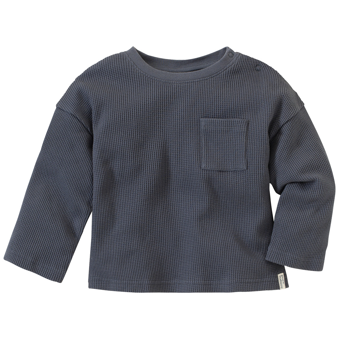 2 Baby Langarmshirts aus Waffel-Piqué