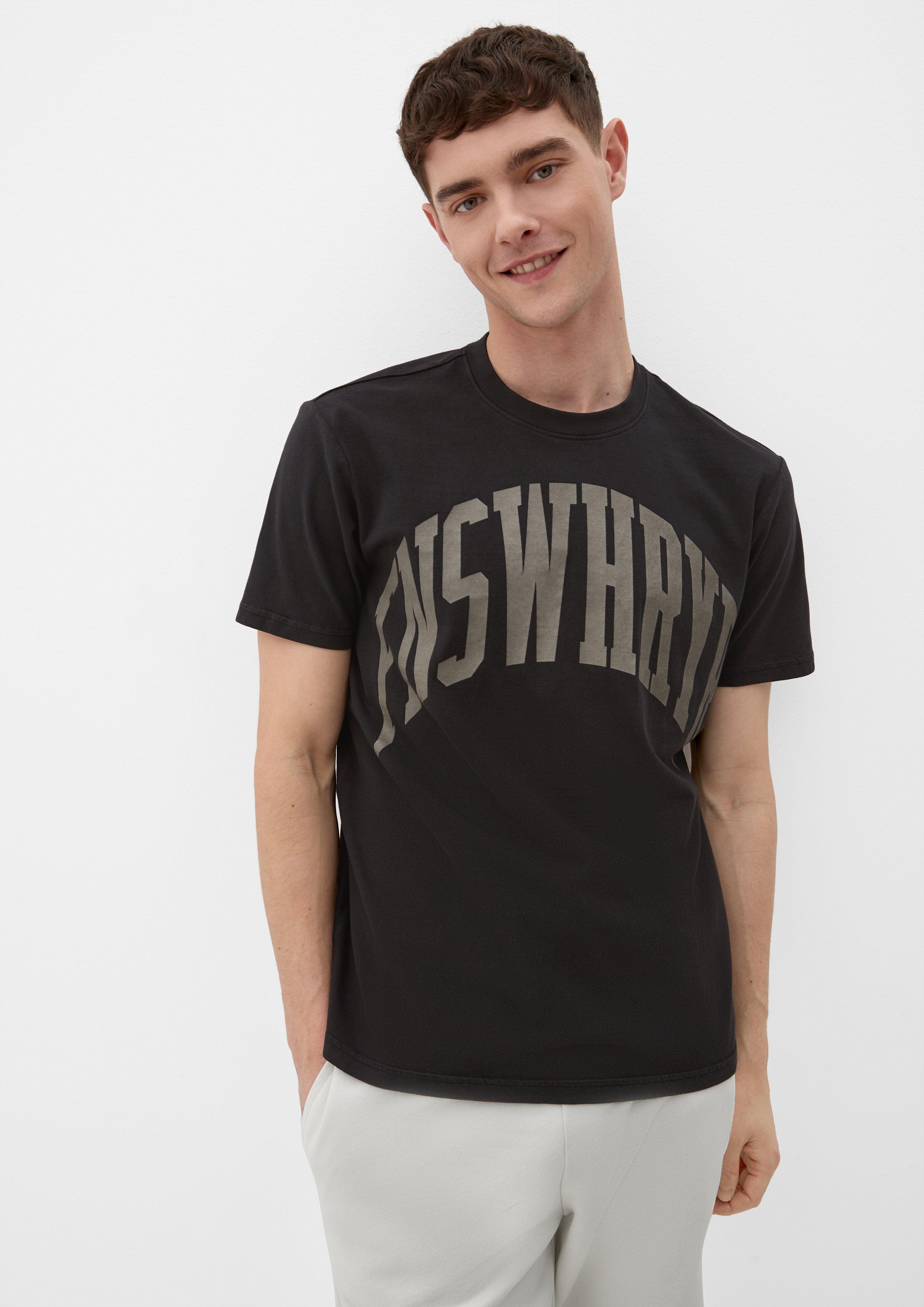 QS x JAMULE T-Shirt mit Schriftprint  2123505-99D0