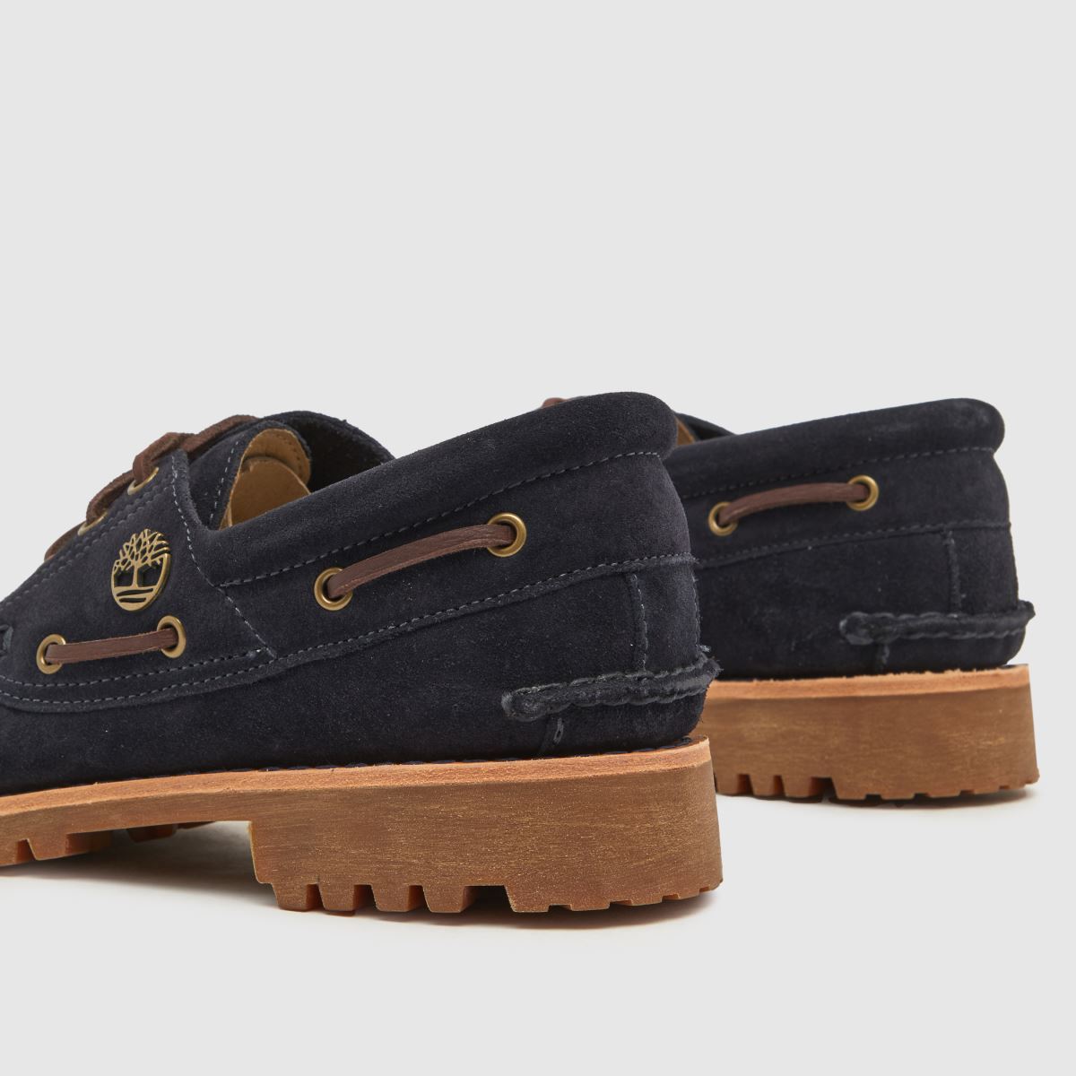 Timberland – Autentiska handsydda båtskor i marinblått