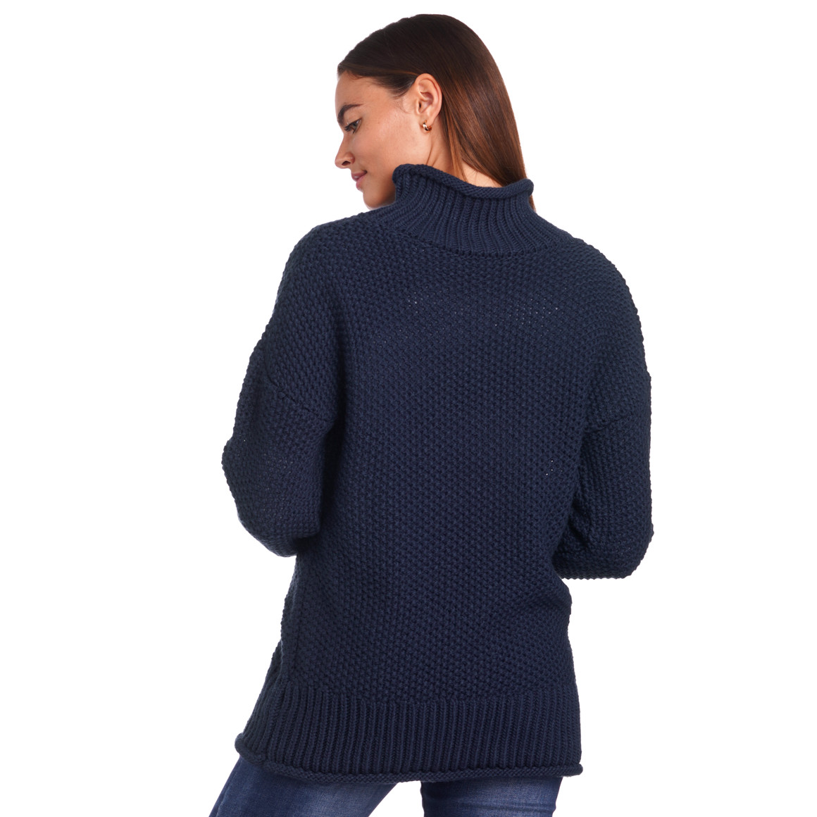 Damen Strickpullover mit Stehkragen