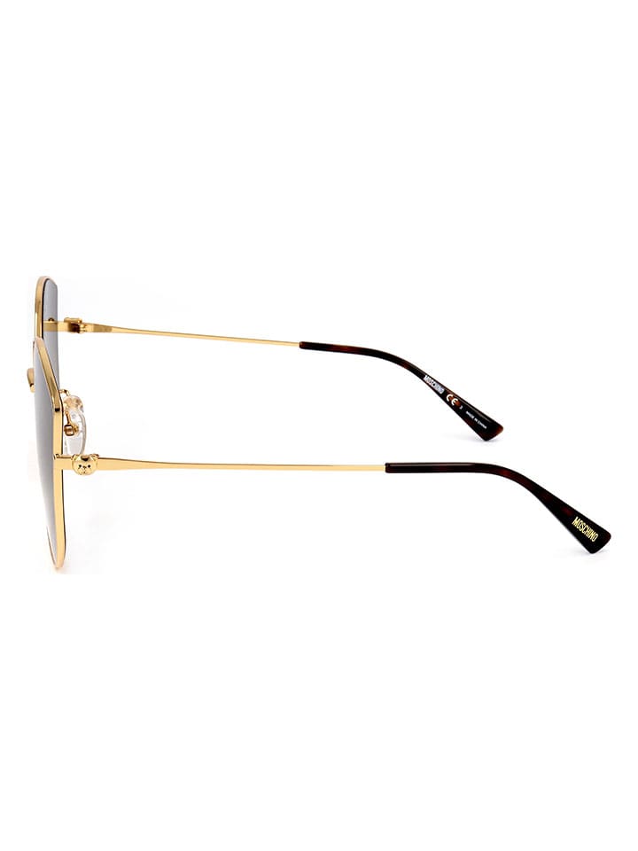 Moschino Damen-Sonnenbrille in Braun/ Gold günstig kaufen 64