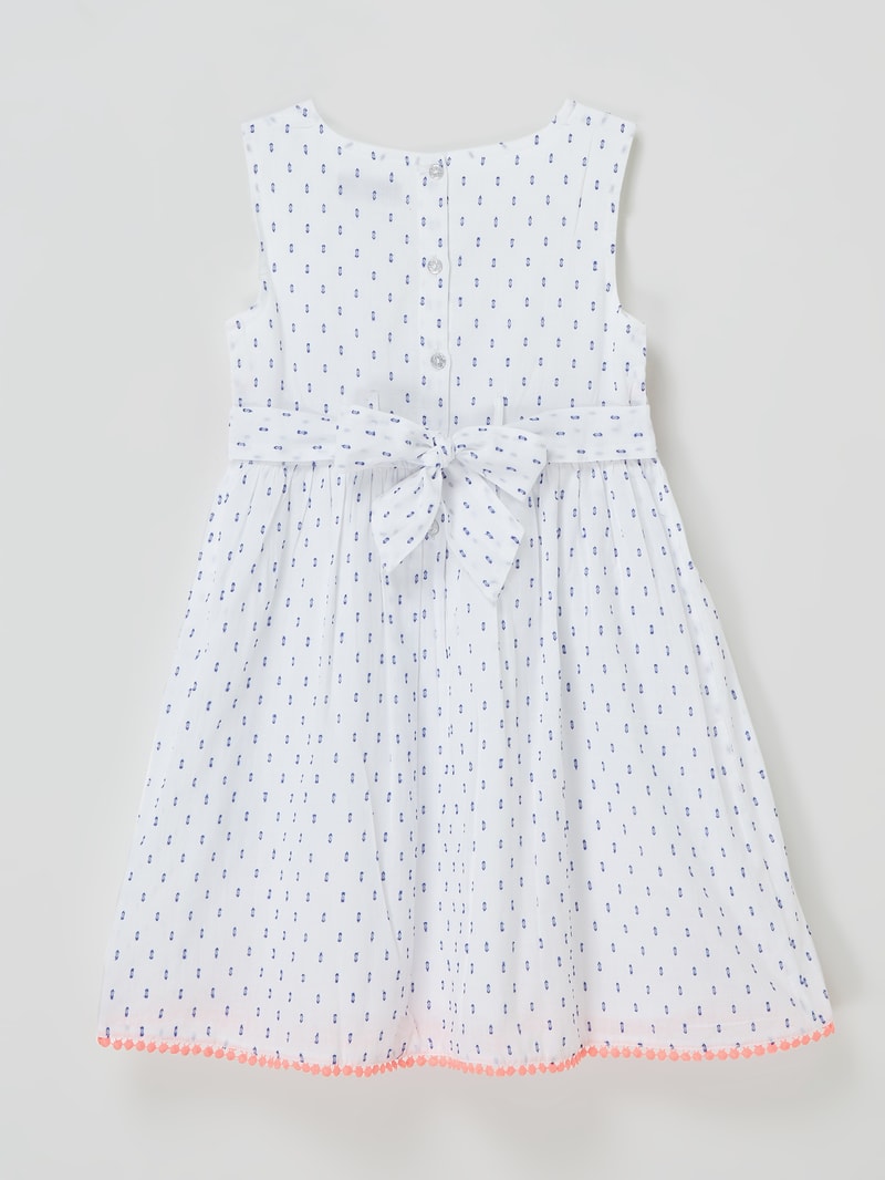 Kleid aus Plumetis in offwhite