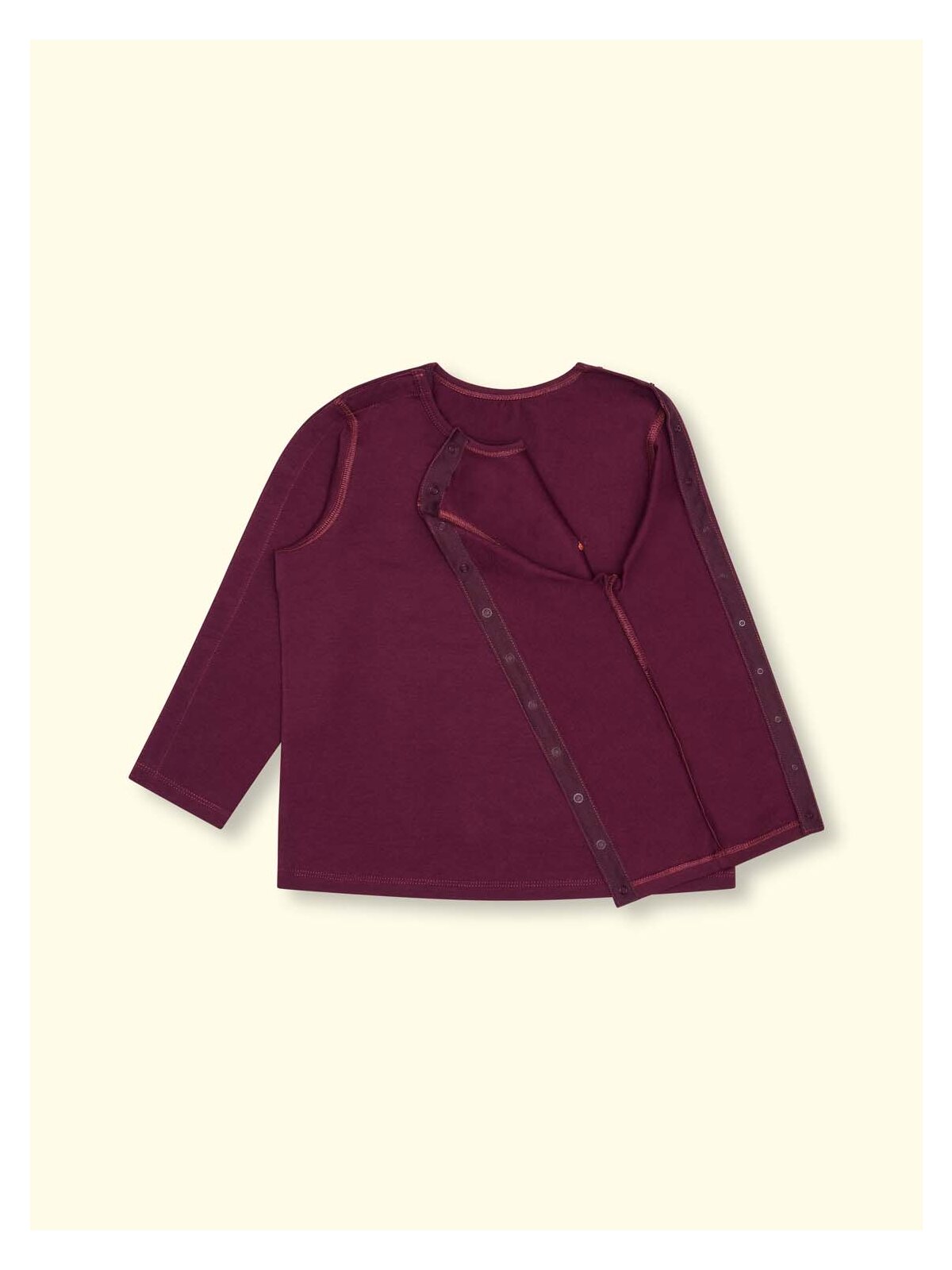 Wombly Karl Langarmshirt aubergine