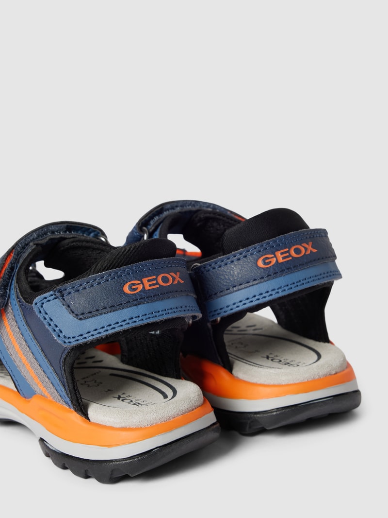 Sandalen mit Label-Details Modell 'BOREALIS' in marineblau