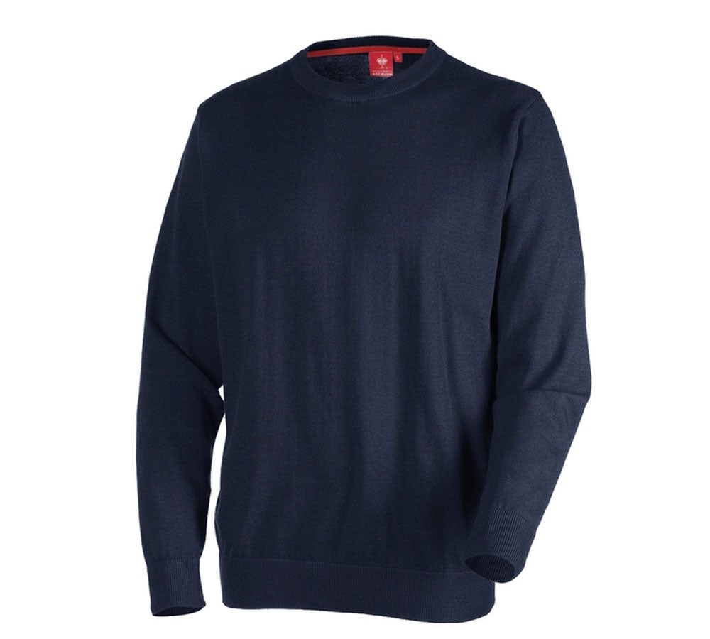 e.s. Strickpullover, rundhals