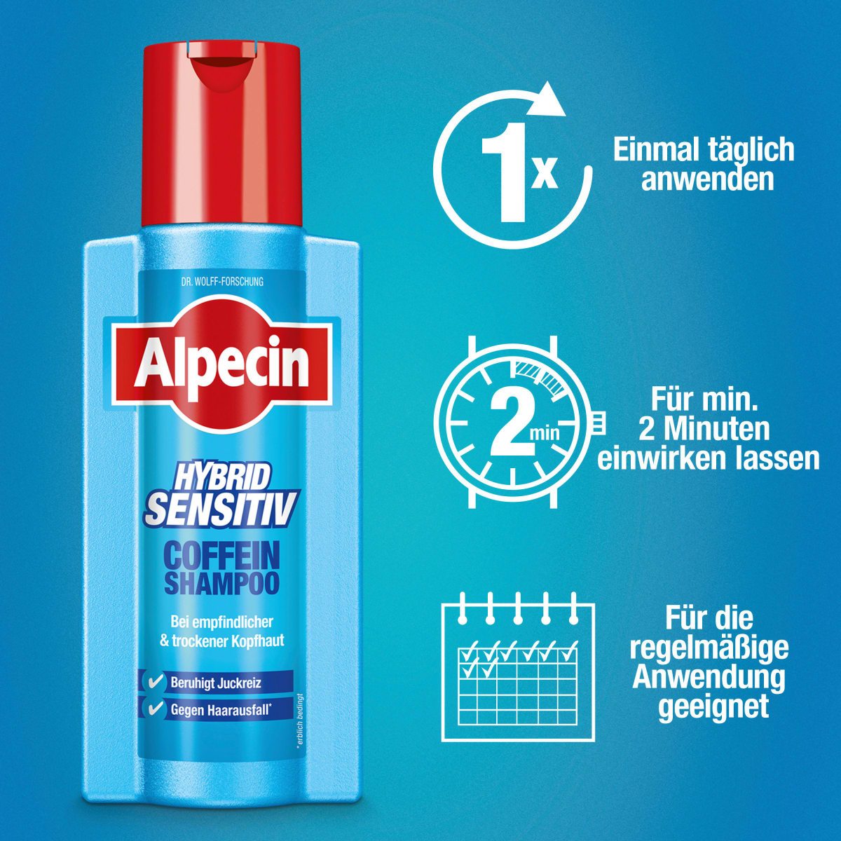 Shampoo Hybrid Coffein, 250 ml