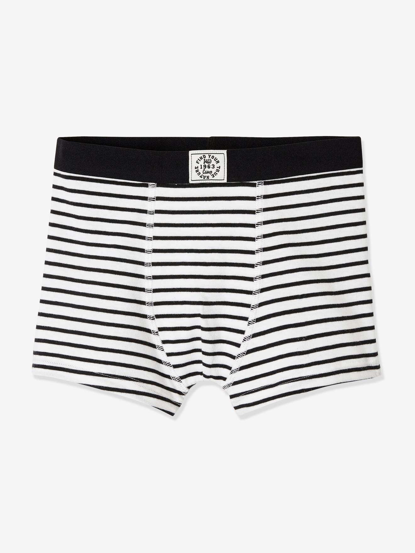 Vertbaudet 5er-Pack Jungen Boxershorts BASIC Oeko-Tex - pack schwarz/grau