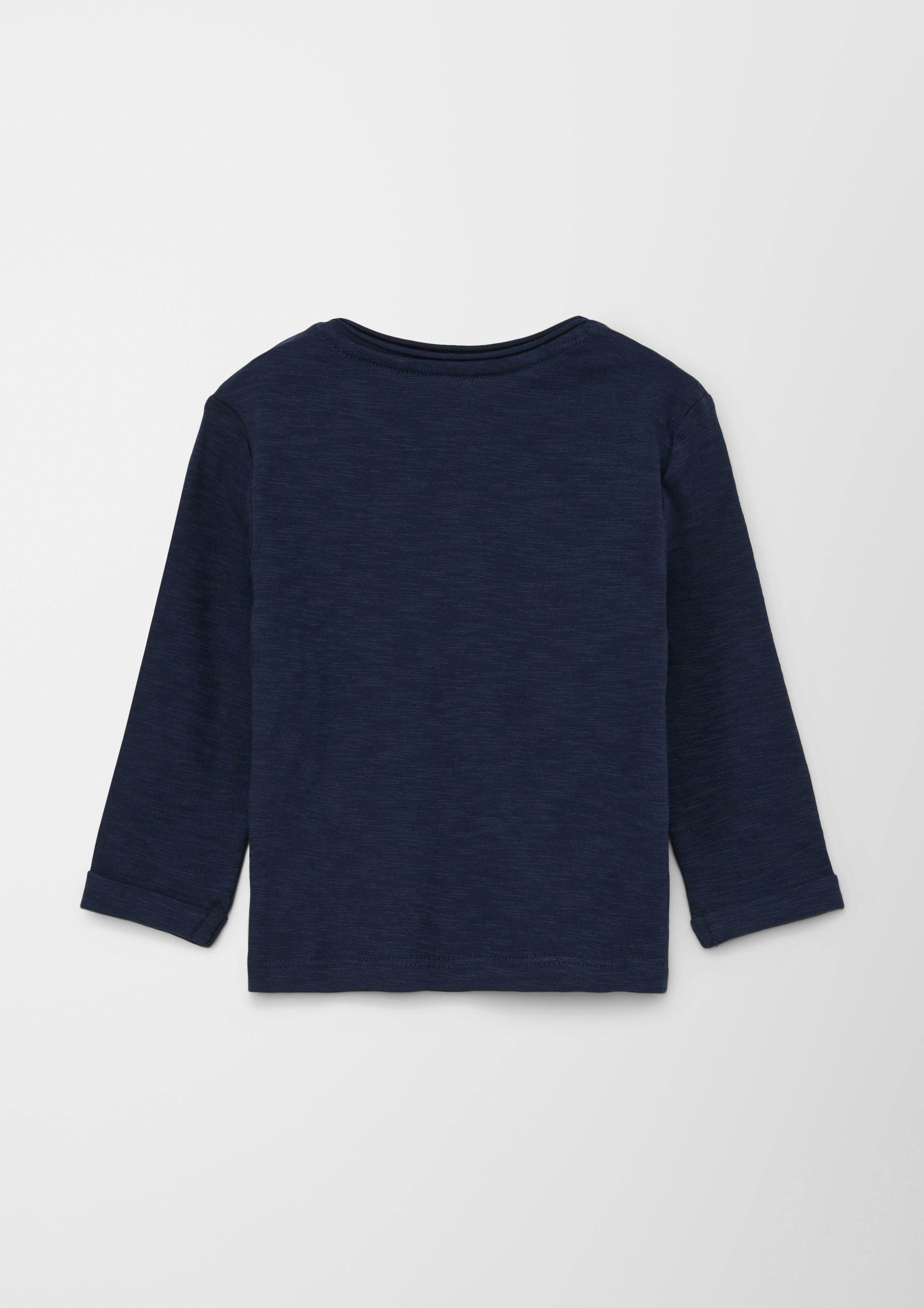 Langarmshirt mit Flammgarnstruktur  2118422-5952
