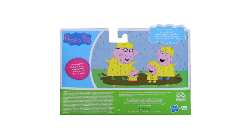 Hasbro - Peppa Pig Peppa’s Adventures Familienfiguren 4er-Pack, sortiert, 1 Stück