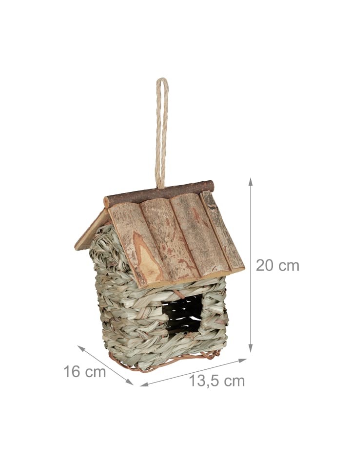 relaxdays Vogelhaus in Natur günstig kaufen onesize