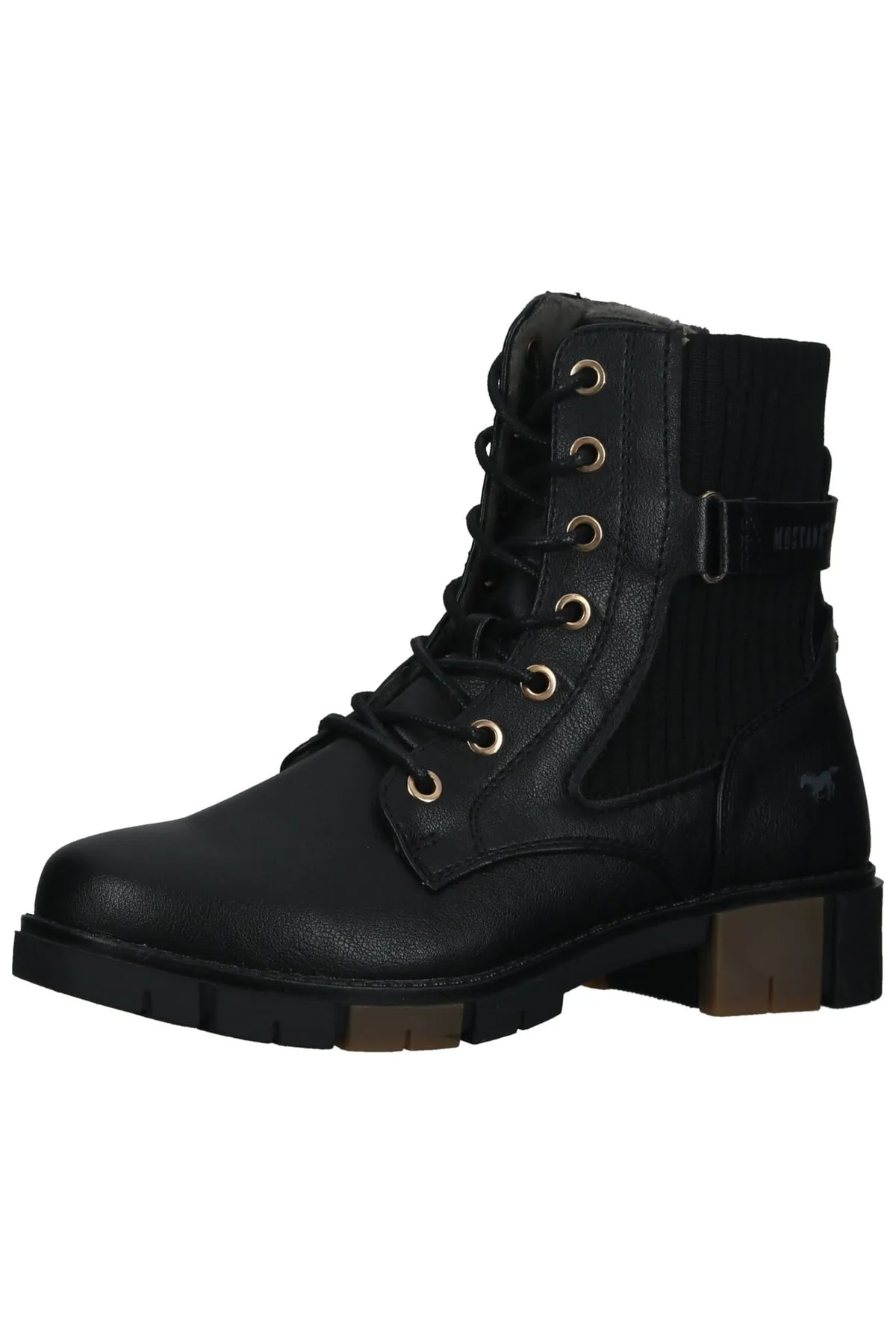 Mustang  Stiefelette - Schwarz - Blockabsatz