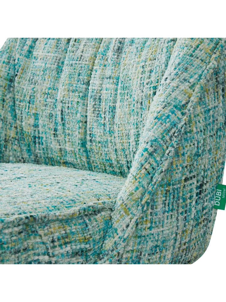 DUBI Möbel 2er-Set: Drehstuhl THOMAS-ZARA in Türkis - (B)49 x (H)84 x  (T)62 cm günstig kaufen onesize