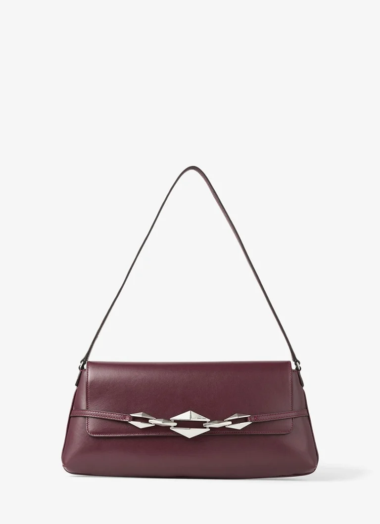 Borsa a tracolla Jimmy Choo in pelle di vitello con motivo a rombi