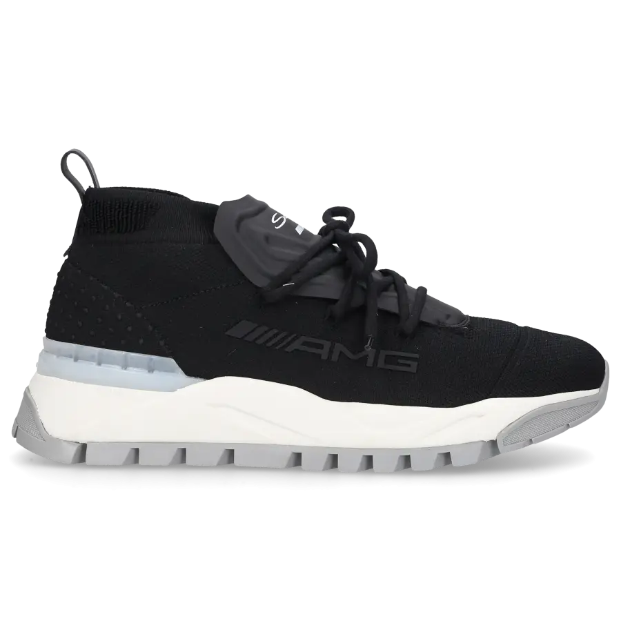 Santoni - Sneaker high 21937 Textil - schwarz