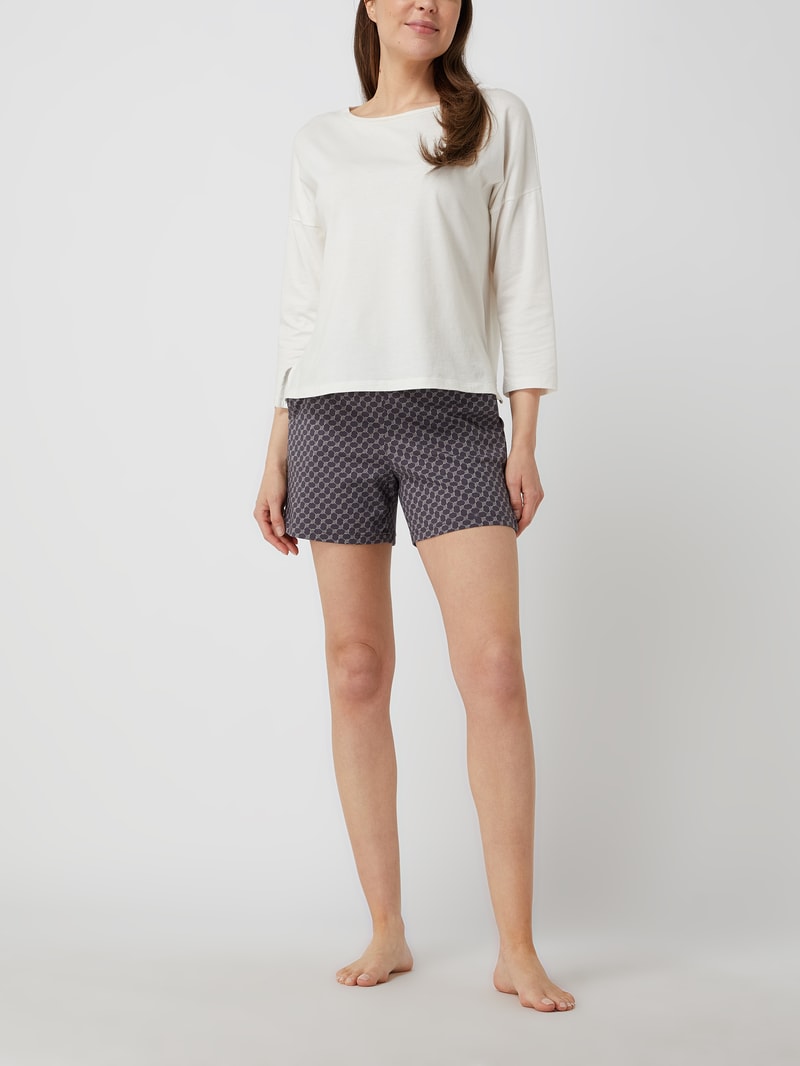 Shorts aus Baumwolle in anthrazit