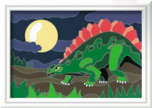 CreArt Atelier Dinosaurier - Malen nach Zahlen für Kinder ab 7 Jahren