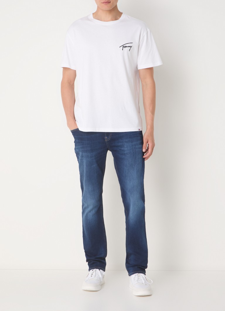 Tommy Hilfiger Ryan -slim fit -farkut, joissa tumma pesu