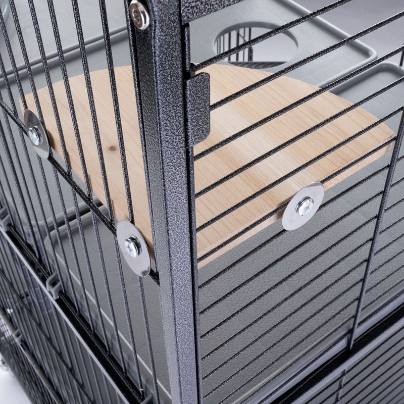 TIAKI Eckplattform aus Holz für Kleintiere