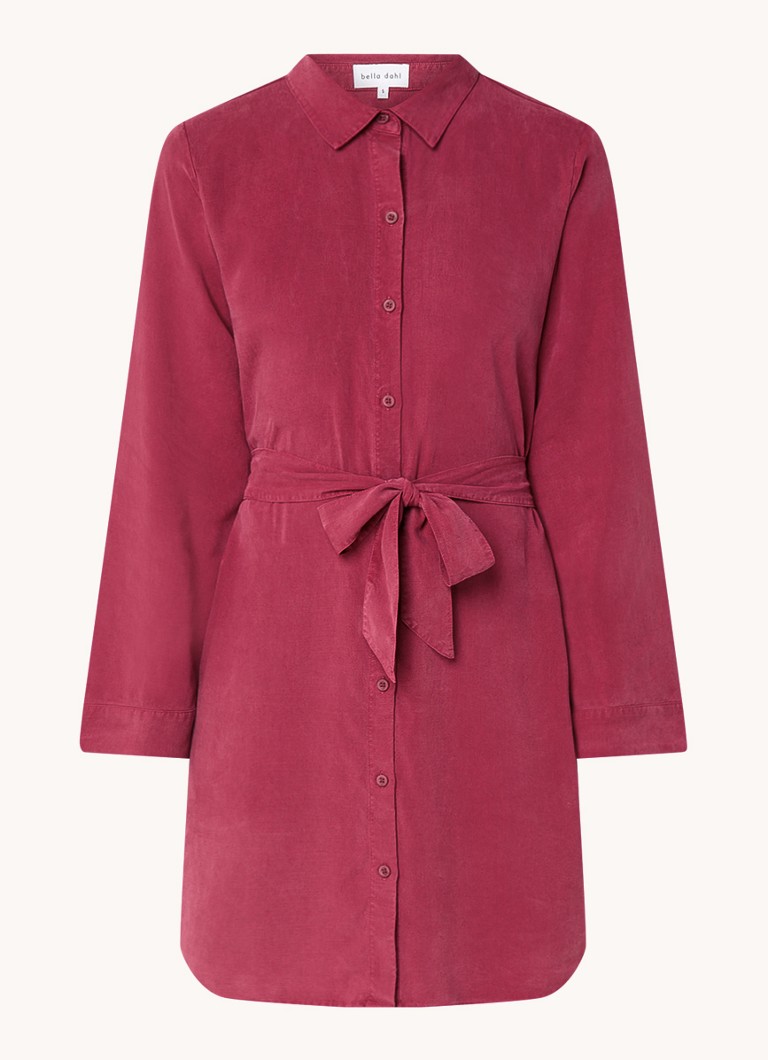 Robe-blouse courte Bella Dahl en lyocell avec ceinture à nouer
