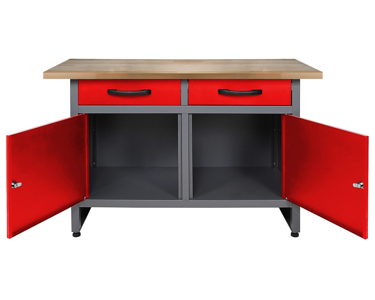 Ondis24 Werkstatt Set Werner 120 cm 1 Schrank rot