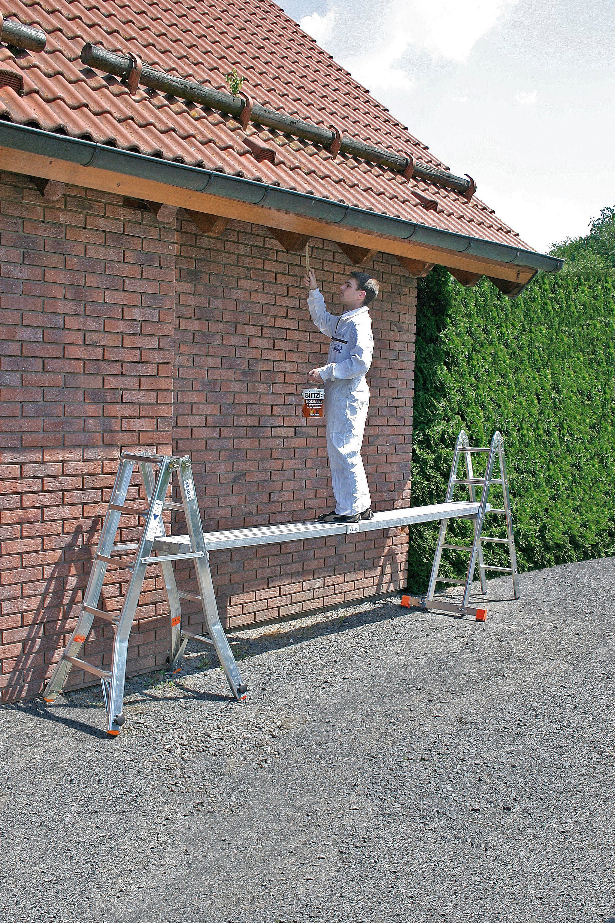 KRAUSE Teleskop-Bohle Teleboard, Länge maximal: 350 cm, Belastbarkeit bis 200 kg