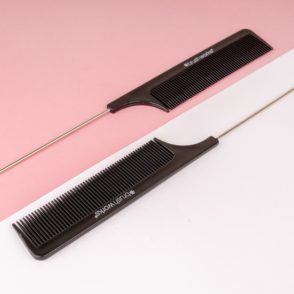 Brushworks Duo de peignes à queue anti-statique Brosse Cheveux