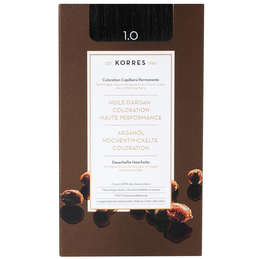 Korres Argan Oil Hair Colorant 1.0 Schwarz