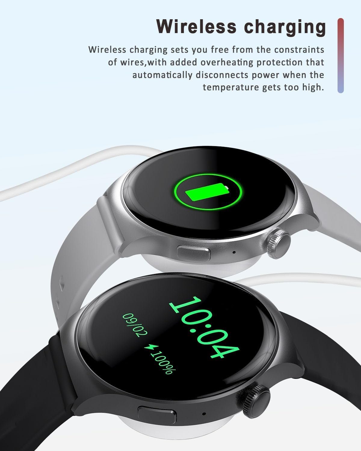 Yuede Smartwatch Damen Herren,Neueste Runde Fitness Uhr mit Anruffunktion Smartwatch (1,46 Zoll TFT HD Explosionssicherer gehärteter Glasbildschirm Zoll) Fitness Tracker Armbanduhr mit Schrittzähler, Blutsauerstoff, Blutdruckmessung, Schlafqualität,