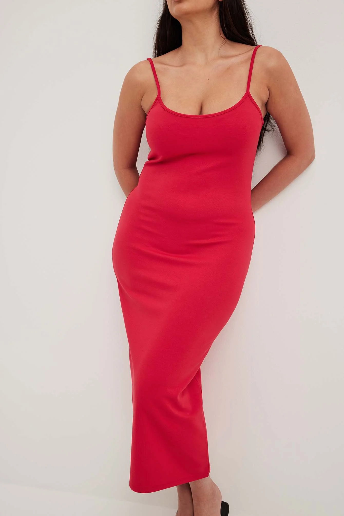 Slip-Midikleid aus Jersey