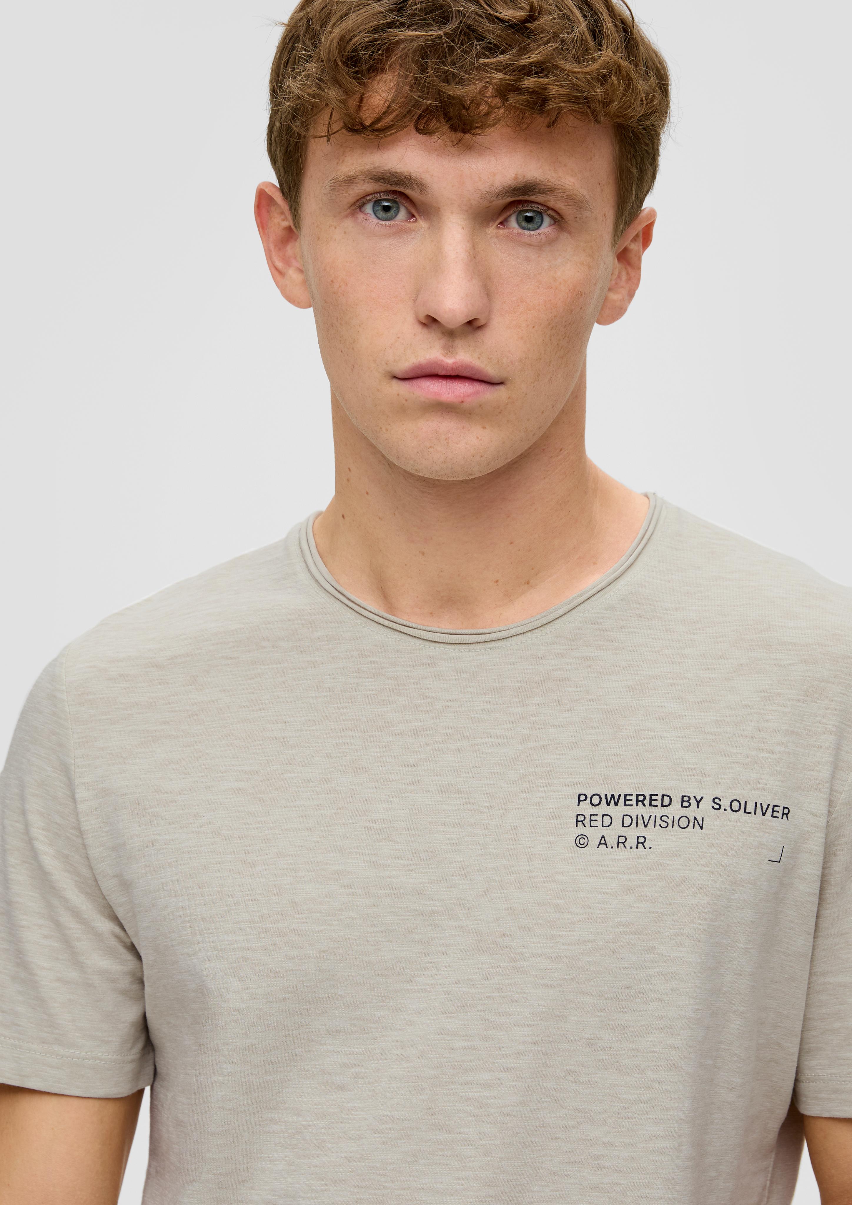 T-Shirt mit Flammgarnstruktur  2141468-01W1